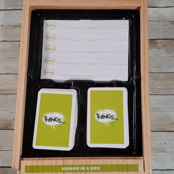 Parch Products The Game of Things Card Game in Wooden Box.‎ - Picture 4 of 5